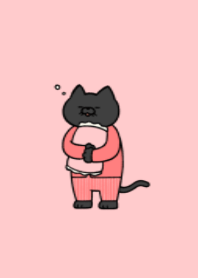 Pajamas black cat 01