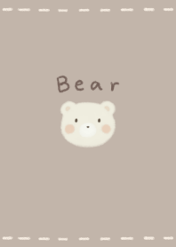 ふわふわくま ミルク -モカベージュ-