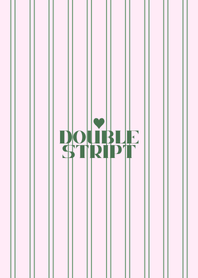 Simple Double Stripe (Pink & Green)