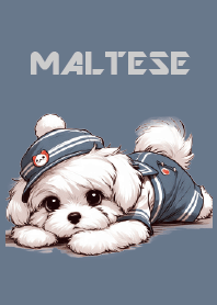 Baby Maltese in a depressed mood