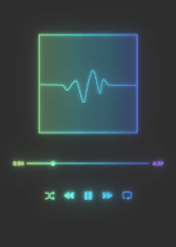 MUSIC PLAYER - GLOW - マットブラック 70