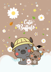 Buffalo Cute Daisy Flower Lover