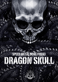 Speed metal bone fire Dragon skull 63