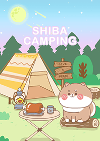 Misty Cat-Shiba Inu/Camping/Gradient