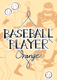 -BASEBALL PLAYER-orange