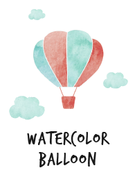 Watercolor balloon