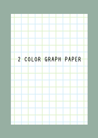 2 COLOR GRAPH PAPERj-BLUE&GR-DUSTY GREEN