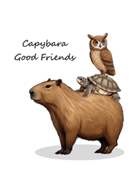 Capybara Good Friends(pure white)