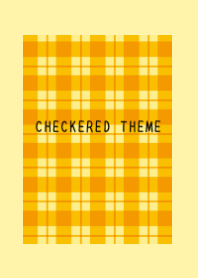 ORANGE CHECKERED THEME-LIGHT YELLOW