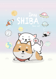 Shiba Inu & Cat Pastel