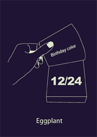 Birthday color December 24 simple: