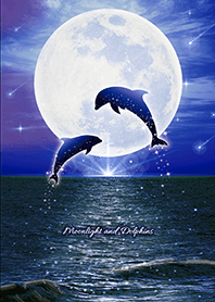 Bring good luck Full moon & Dolphins*