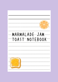 MARMALADE JAM TOAST NOTEBOOK-DUSTY PUj