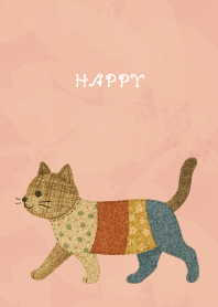 Cat Stuffed01 on pink & blue