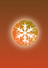Winter button Orange