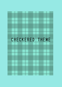 MINT GREEN CHECKERED THEME-BLUE GREEN