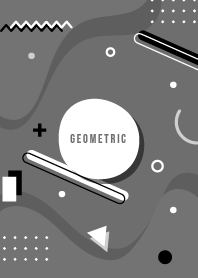 Flat Geometric Dove Gray