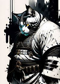 Samurai Kucing Ukiyo-e 2