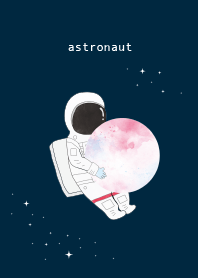 太空人擁抱星球
