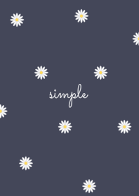 Simple Daisy / navy.