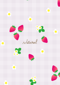 Strawberry plaid pattern8 from Japan