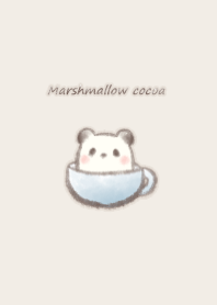 Marshmallow cocoa Panda -blue-