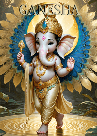 Gold Ganesha: For rich & Wealth