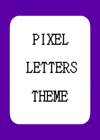 PIXEL LETTERS THEME-DEEP PURPLE