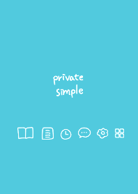 Private simple -turquoise-