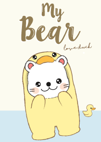 Bear love Duck. (Yellow Ver.)