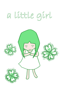 緑の髪の少女
