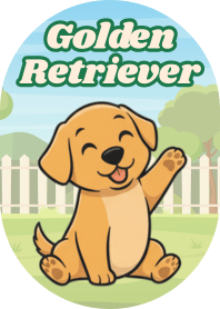 Adorable Golden Retriever (Beige 01)