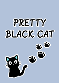 PRETTY BLACK CAT Theme-DUSTY BLUEj