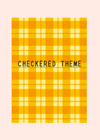 ORANGE CHECKERED THEME-LIGHT PINK