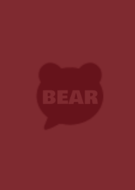 SIMPLE BEAR /BROWN RED