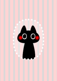 Dark cat Red cheeks