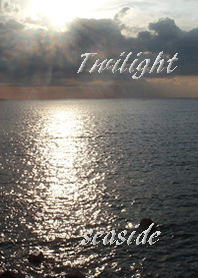 Twilight seaside landscape.