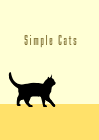 Gatos simples: amarelo claro WV