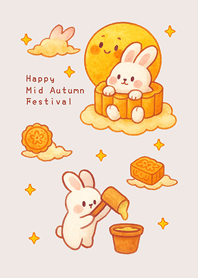 Rabbit Mid-Autumn Festival(beige)