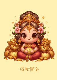 福祿雙全 (金色)