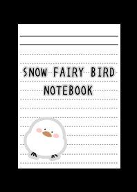 SNOW FAIRY BIRD NOTEBOOK-BLACKj