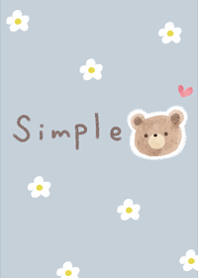 Cute cute simple bear6.