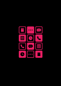 Icon - black and pink -