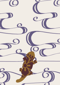 和風なオオサンショウウオ 和