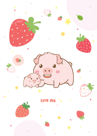 Pig Strawberry Lovely