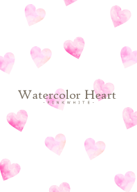 Watercolor Heart-PINKWHITE 29
