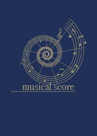 musicalscore Navy blue