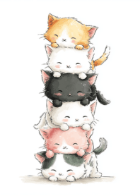 Happiness piled up just right