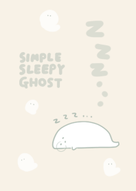 simple sleepy ghost beige.