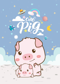 Cute Pigs Blue